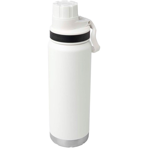 Obrázky: Nerez láhev na vodu 700ml, vakuov. izol., bílá