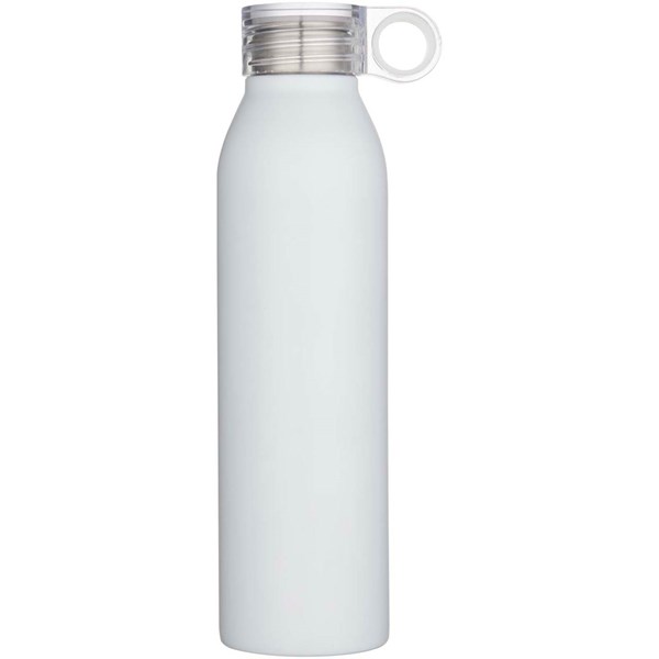 Obrázky: Bílá 650ml láhev na vodu z recykl. nerez oceli, Obrázek 4