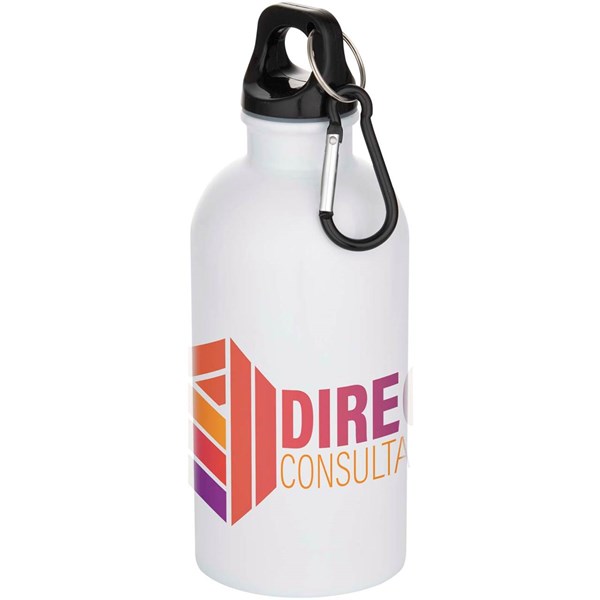 Obrázky: Bílá láhev z nerez oceli 400ml s karab. pro sublim., Obrázek 4