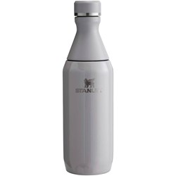 Zobrazit detaily pro Láhev na vodu 350 ml, dvoudílné víko, šedá Obrázky: Láhev na vodu 350 ml, dvoudílné víko, šedá