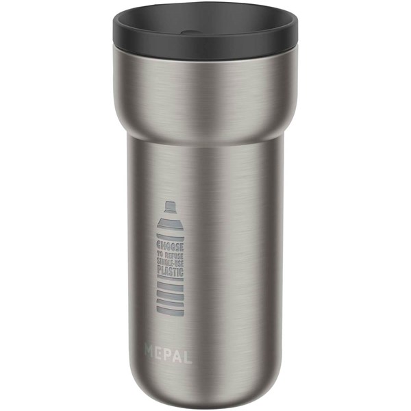 Obrázky: Nerez 375ml termohrnek, černé víčko, Obrázek 2