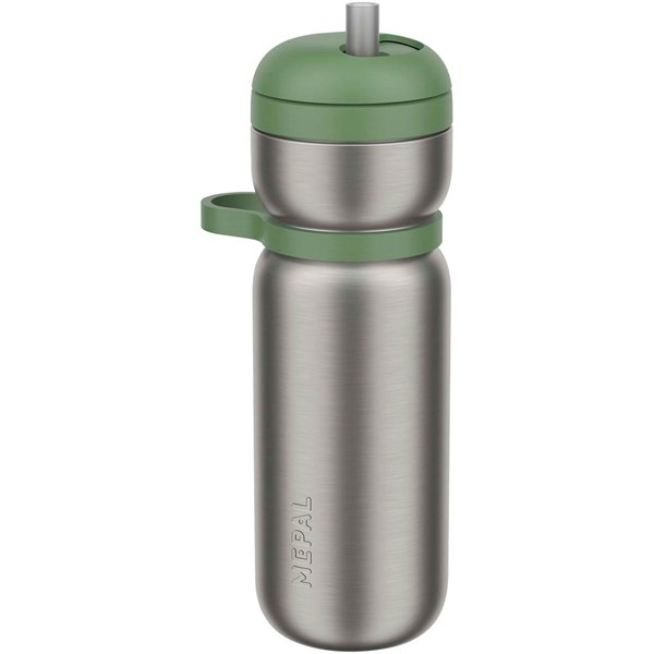 Obrázky: Sportovní nerez termoláhev 600ml, zelené doplňky