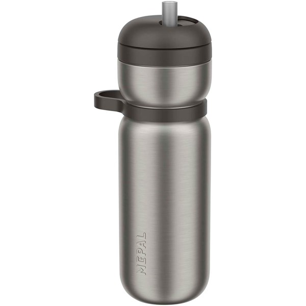 Obrázky: Sportovní nerez termoláhev 600ml, černé doplňky