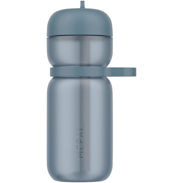 Obrázky: Sport. láhev 600ml, poutko a vykláp. víčko, modrá, Obrázek 2