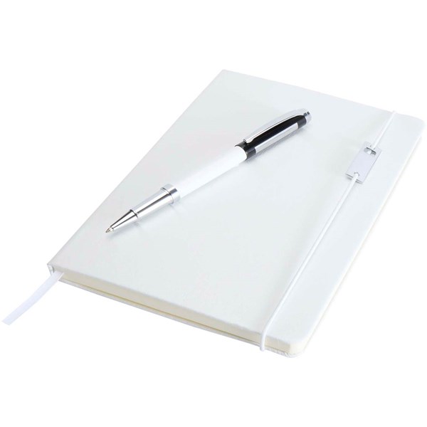 Obrázky: Sada link. blok A5 a roller, bílá/černá, Obrázek 3