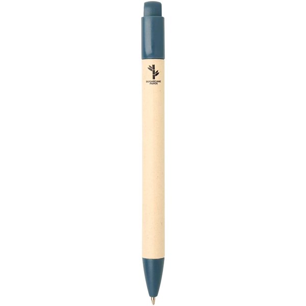 Obrázky: Kulič. pero z třtinového papíru a ABS, modré, Obrázek 2