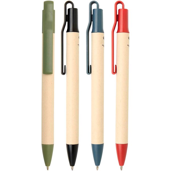 Obrázky: Kulič. pero z třtinového papíru a ABS, modré, Obrázek 5