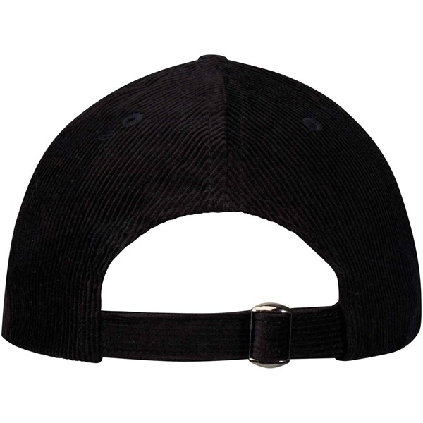 Obrázky: 6panel. manšestrová recykl. kšiltovka, černá, Obrázek 2