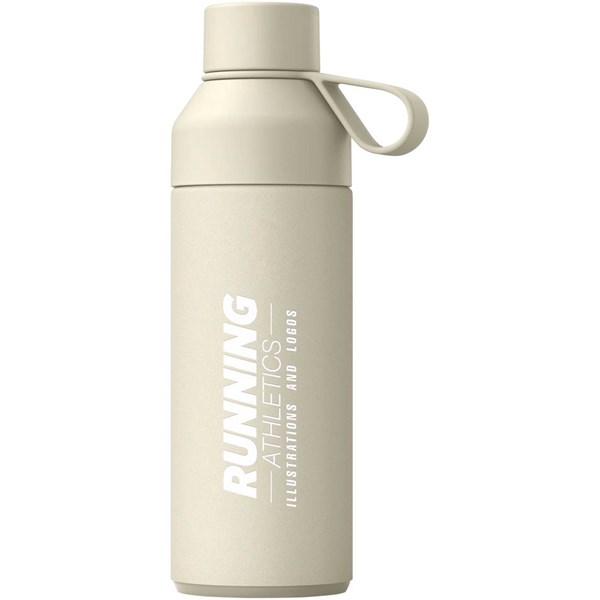 Obrázky: Láhev 500 ml - 3 různé víčka na výměnu, béžová, Obrázek 3