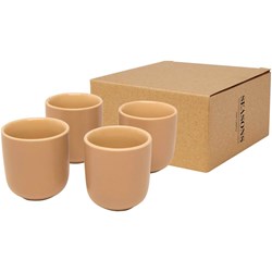 Zobrazit detaily pro 4dílná sada šálků na espresso 90 ml, béžová Obrázky: 4dílná sada šálků na espresso 90 ml, béžová
