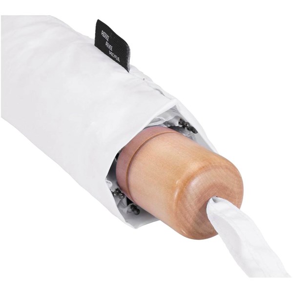 Obrázky: Bílý skládací deštník z RPET, 21