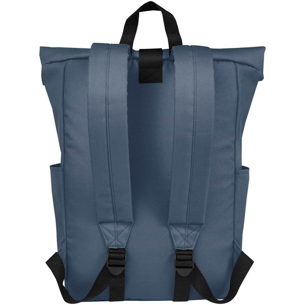 Obrázky: Šedo modrý GRS RPET voděodolný batoh 18 l, Obrázek 2