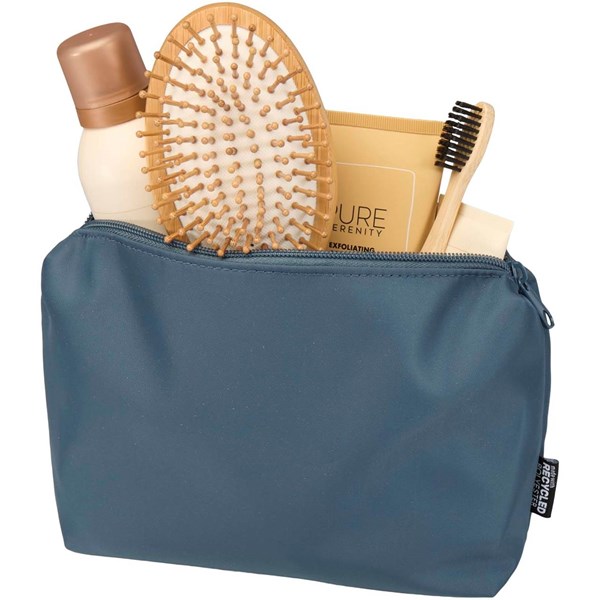Obrázky: Cestovní taštička na toaletní potřeby, šedo modrá, Obrázek 4