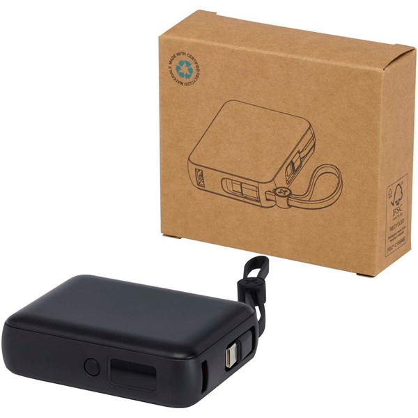 Obrázky: Powerbanka 10 000 mAh 35W s kabelem typu C, černá