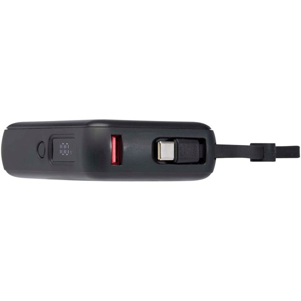 Obrázky: Powerbanka 10 000 mAh 35W s kabelem typu C, černá, Obrázek 4