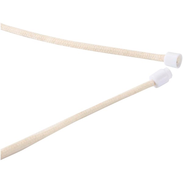 Obrázky: Bílá šňůrka na telefon s bambusovým kolečkem, Obrázek 3