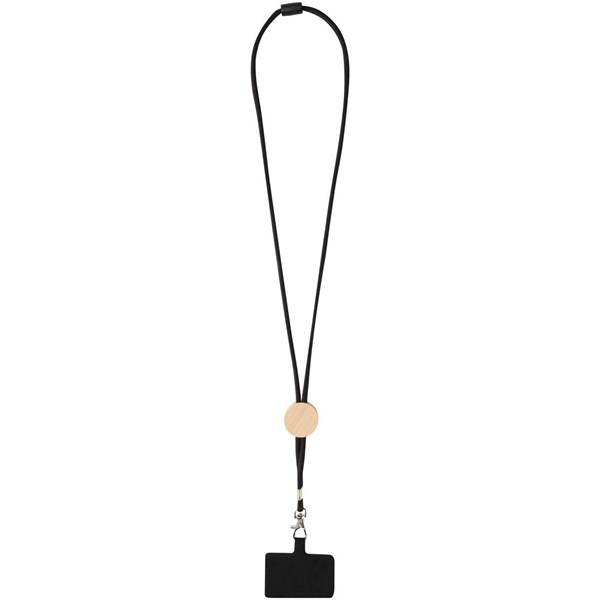 Obrázky: Černá šňůrka na telefon s bambusovým kolečkem, Obrázek 7