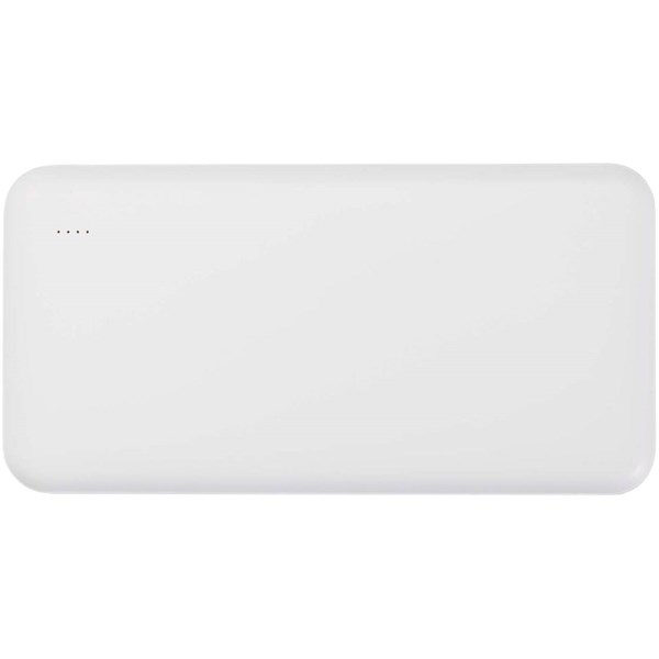 Obrázky: Bílá powerbanka z recykl. plastu 10 000 mAh 10 W, Obrázek 7