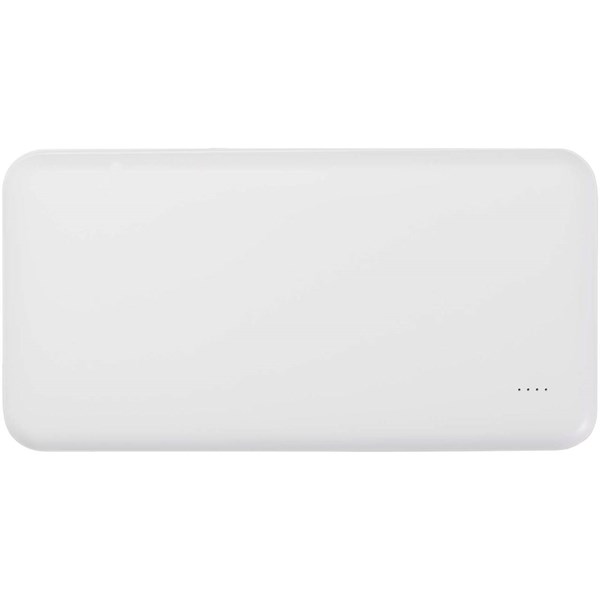 Obrázky: Bílá powerbanka z recykl. plastu 10 000 mAh 10 W, Obrázek 8