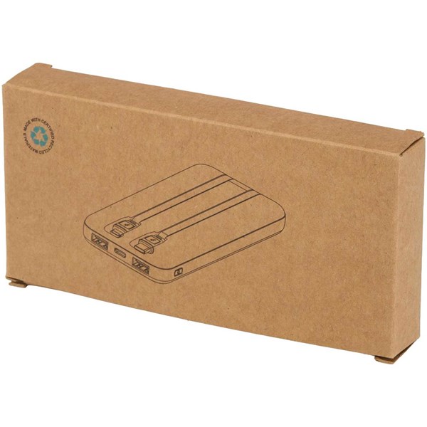 Obrázky: Černá powerbanka 10 000 mAh s vestavěnými kabely, Obrázek 8