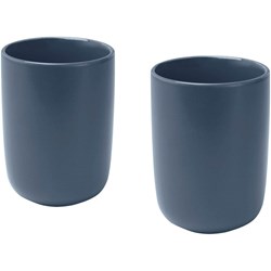 Zobrazit detaily pro Sada 2 keramických šálků 350 ml, modrá Obrázky: Sada 2 keramických šálků 350 ml, modrá