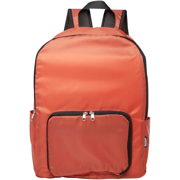 Obrázky: Cihlový skládací batoh z RPET , objem 15 l, Obrázek 4