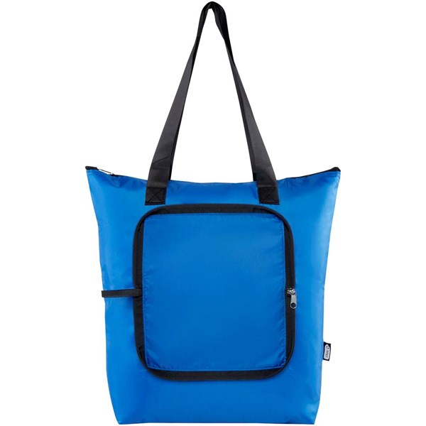 Obrázky: Kr.modrá skládací nákupní chladicí taška z RPET,15L, Obrázek 5
