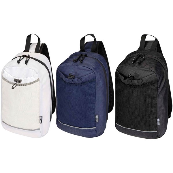 Obrázky: Crossbody GRS taška s hydratační vložkou, 6l, černá, Obrázek 8