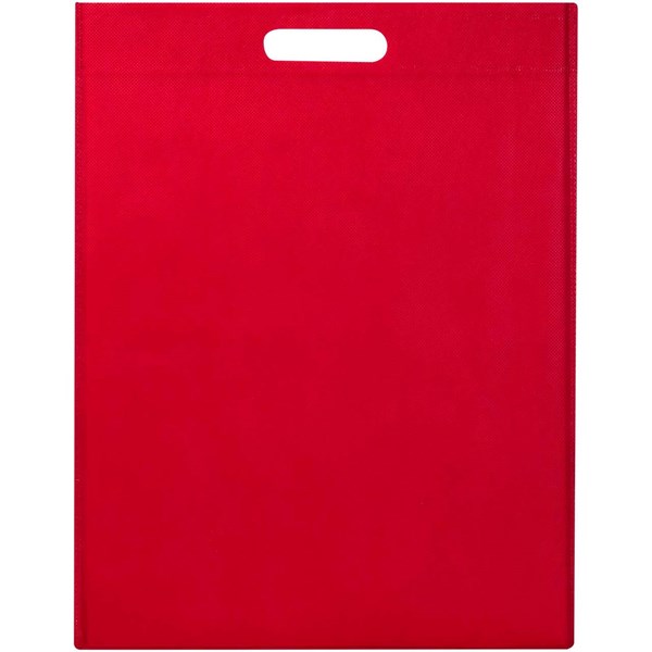 Obrázky: Červená taška 34 x 43 cm s průhmatem z rec. RPET, Obrázek 2