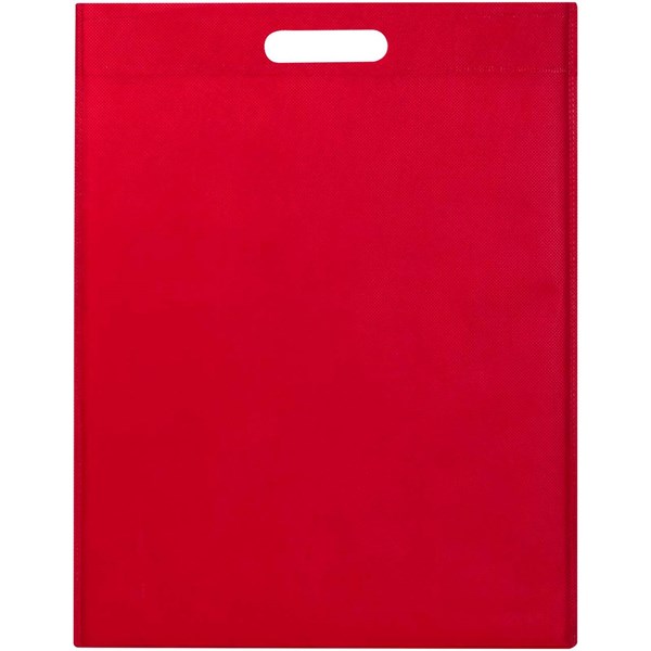 Obrázky: Červená taška 34 x 43 cm s průhmatem z rec. RPET, Obrázek 4