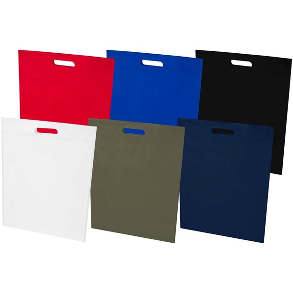 Obrázky: Nám.modrá taška 34 x 43 cm s průhmatem z rec. RPET, Obrázek 6