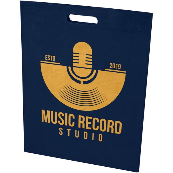 Obrázky: Nám.modrá taška 34 x 43 cm s průhmatem z rec. RPET, Obrázek 7