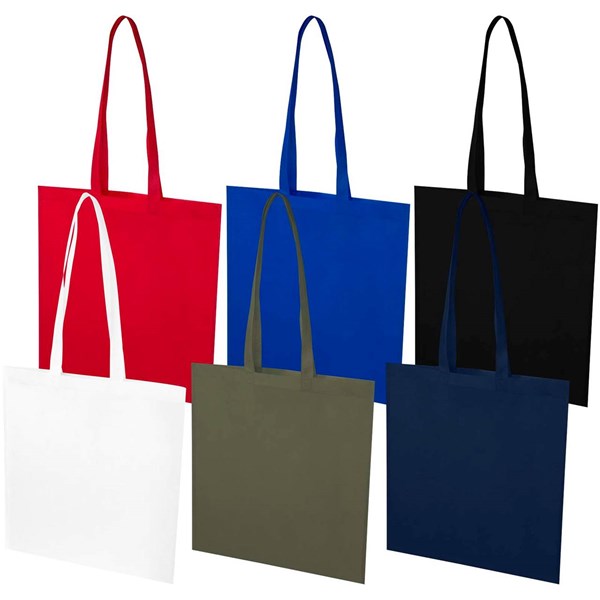 Obrázky: Les.zelená rec.netkaná nákup. taška 36x40cm,dl.uši, Obrázek 6