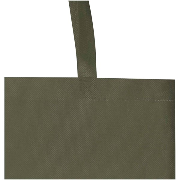 Obrázky: Les.zelená netkaná nákup.taška se sl.dnem z GRS,12L, Obrázek 3