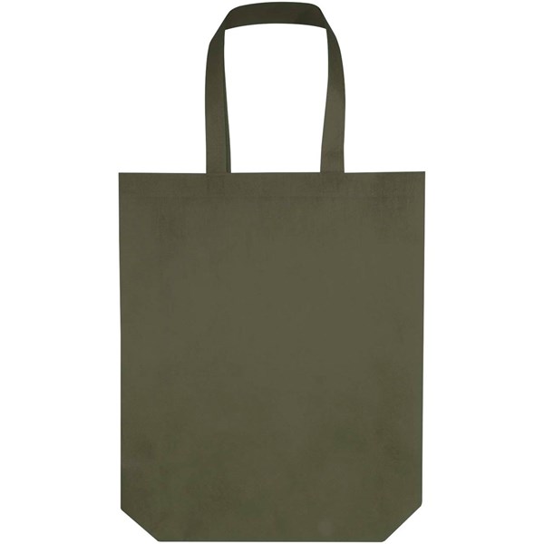 Obrázky: Les.zelená netkaná nákup.taška se sl.dnem z GRS,12L, Obrázek 5