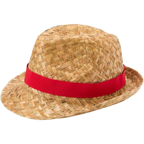 Obrázky: Slaměný klobouk, červená stuha