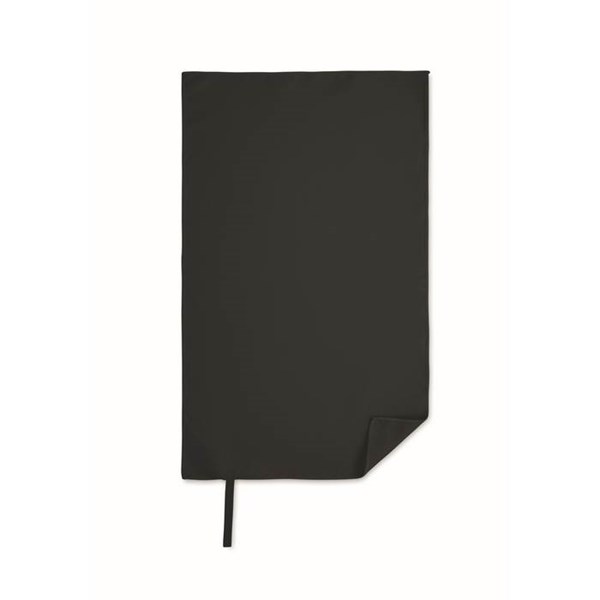 Obrázky: Ručník z mikrovlákna 30x50 cm s poutkem, černá, Obrázek 3