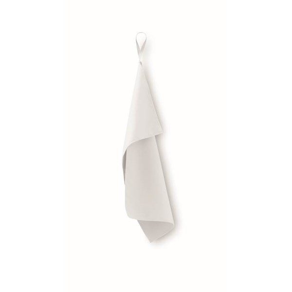 Obrázky: Ručník z mikrovlákna 30x50 cm s poutkem, bílá