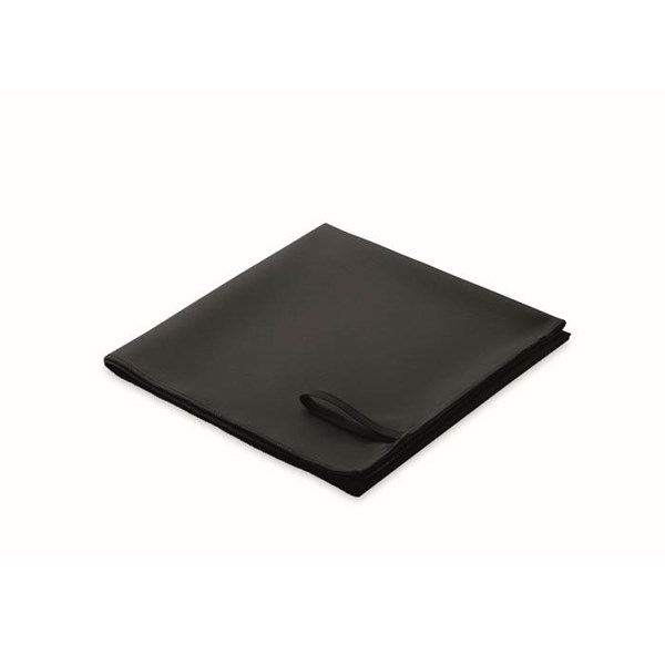 Obrázky: Ručník z mikrovlákna 50x100 cm s poutkem, černá, Obrázek 2