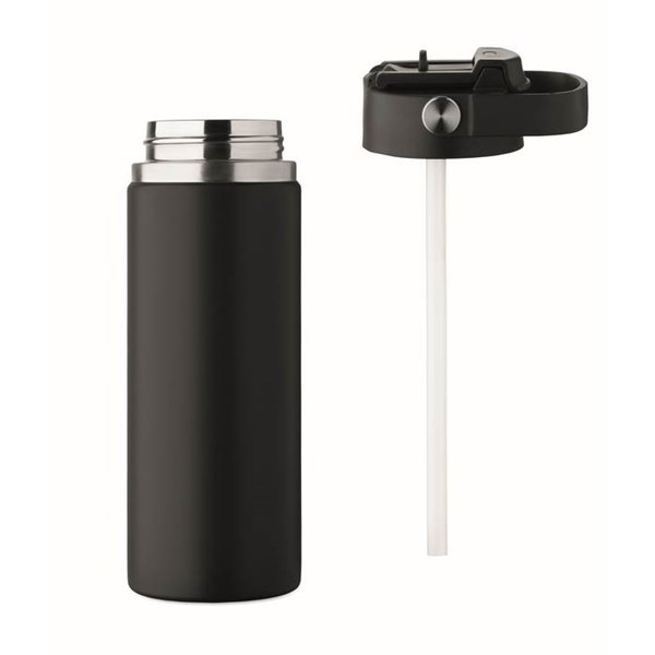 Obrázky: Dvoustěnná láhev 500 ml s rukojetí, černá, Obrázek 12