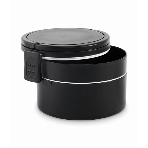 Obrázky: Černý dvoupatrový box na oběd 950 ml, Obrázek 3