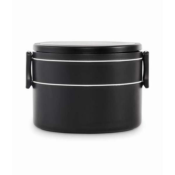 Obrázky: Černý dvoupatrový box na oběd 950 ml, Obrázek 7