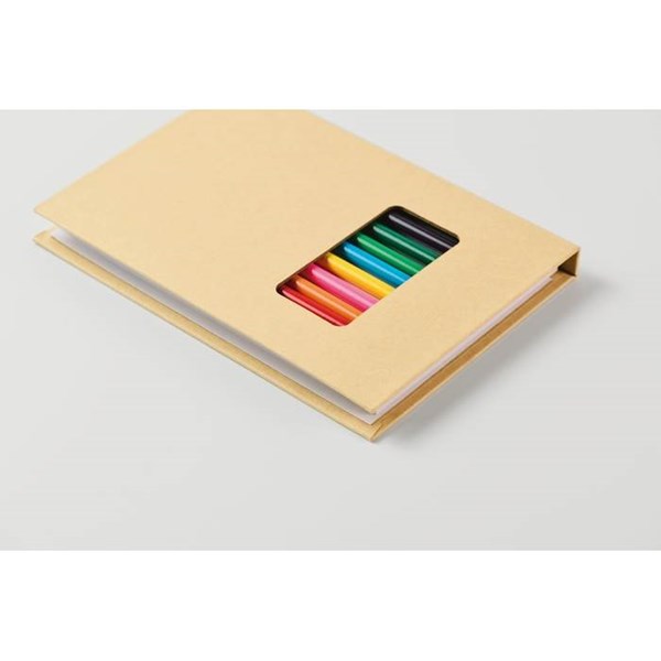 Obrázky: Dětská kreslící sada bloku a 12 dřevěných pastelek, Obrázek 5