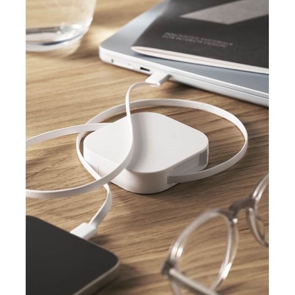 Obrázky: Zatahovací 100W a nabíjecí kabel, bílý, Obrázek 9