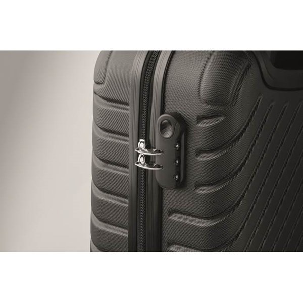 Obrázky: Černý skořepinový kufr na 4 kolečkách, Obrázek 9