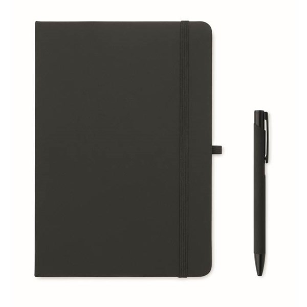 Obrázky: Černá sada zápisníku, kov. pera a termohrnku 350ml, Obrázek 5