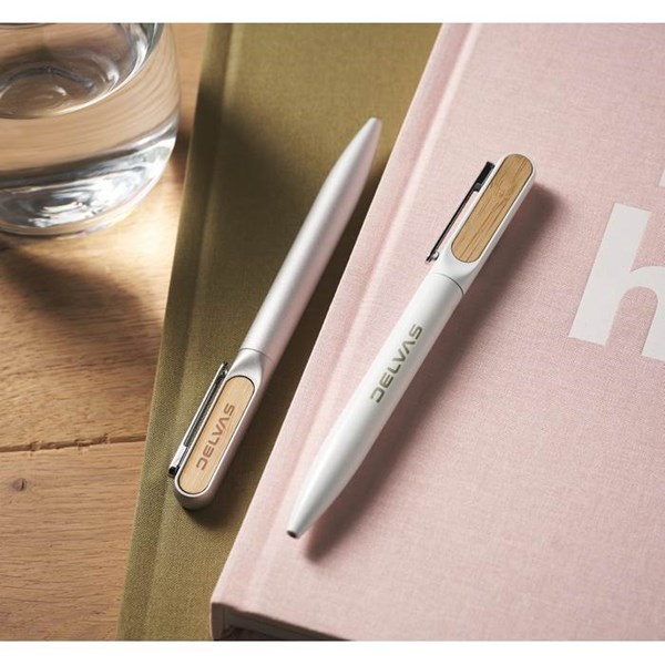 Obrázky: Komb. kul. pero recykl. hliník, rec. ABS, bílá, Obrázek 7