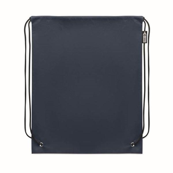 Obrázky: Stahovací batoh z RPET netkané, tm. modrá, Obrázek 2