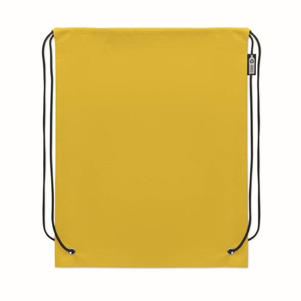 Obrázky: Stahovací batoh z RPET netkané, žlutá, Obrázek 2