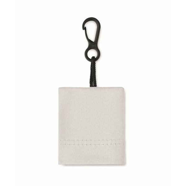 Obrázky: Bílý čisticí hadřík z RPET s pouzdrem, Obrázek 2